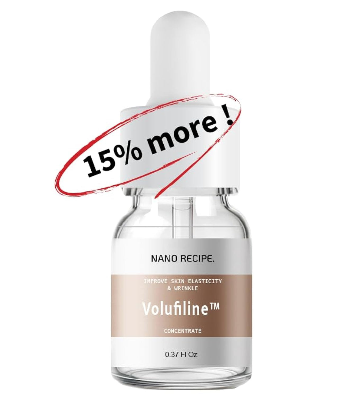 Nano Recipe Volufiline 10 ml – flacon clair, idéal pour dosage facile dans vos soins.