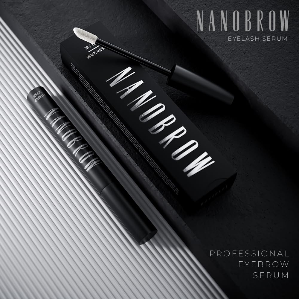 NANOBROW packaging and 5ml size emphasizing value and portability