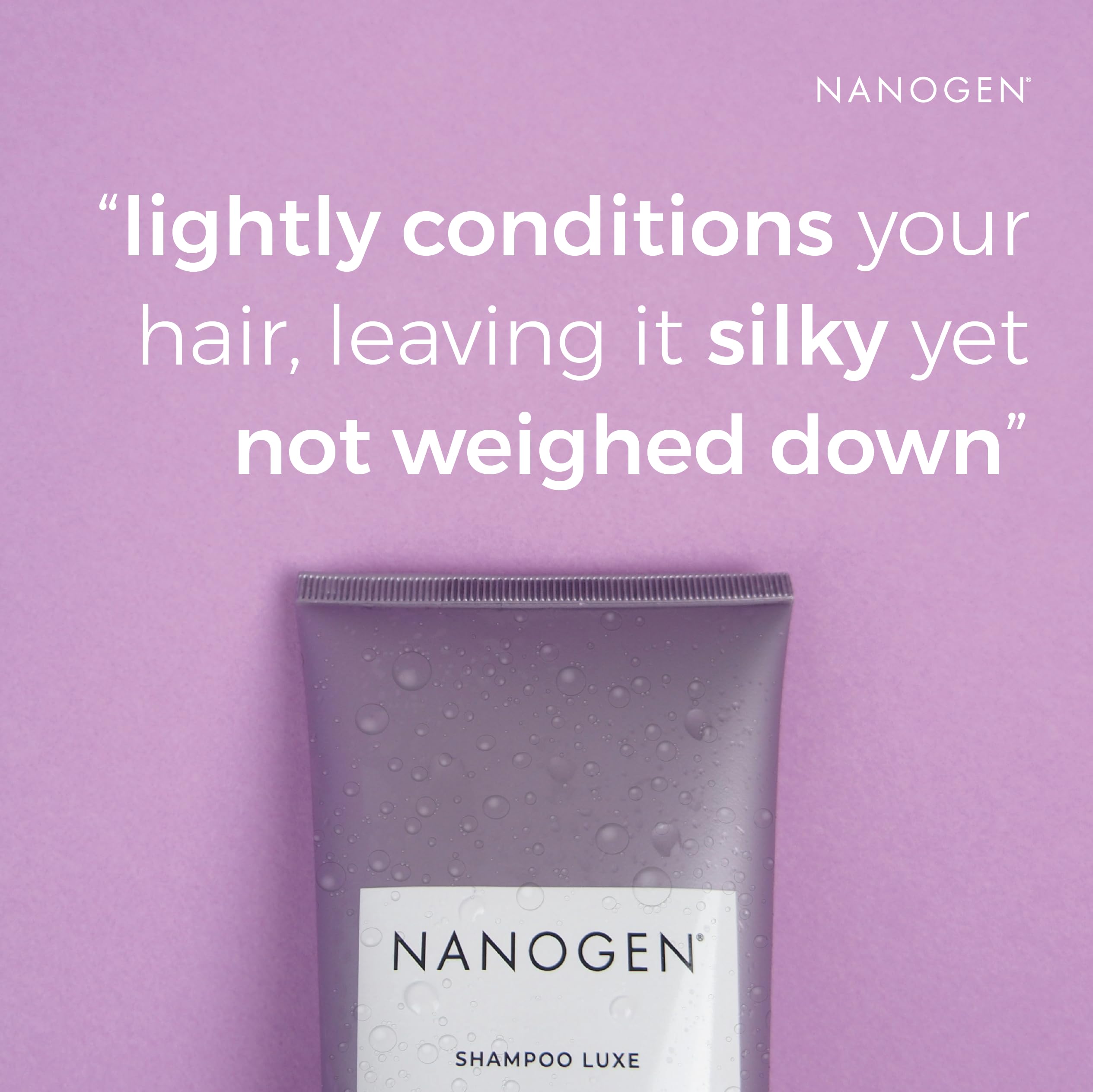 Nanogen 7-in-1 shampoo packaging showcases clean, travel-friendly design