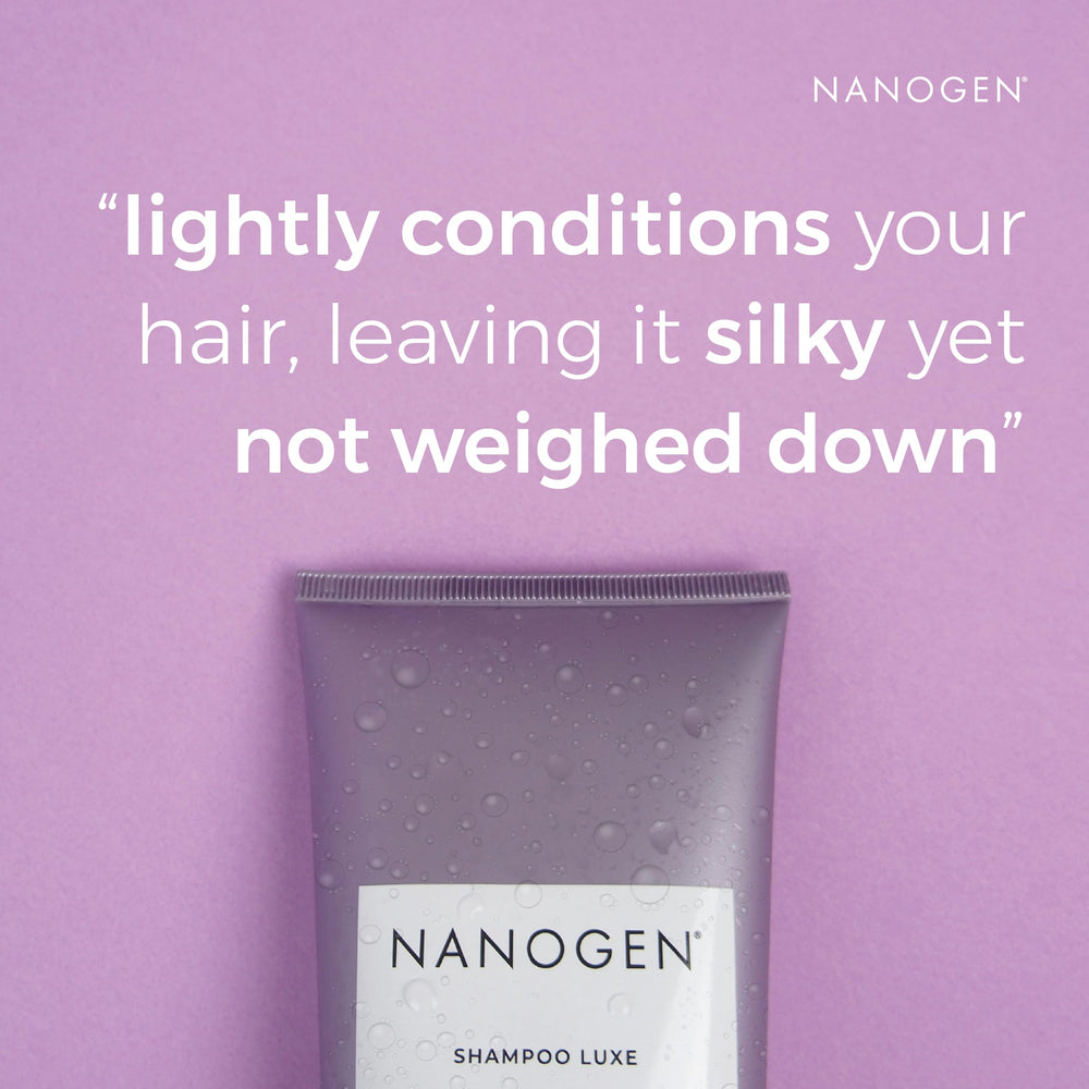 Nanogen 7-in-1 shampoo packaging showcases clean, travel-friendly design
