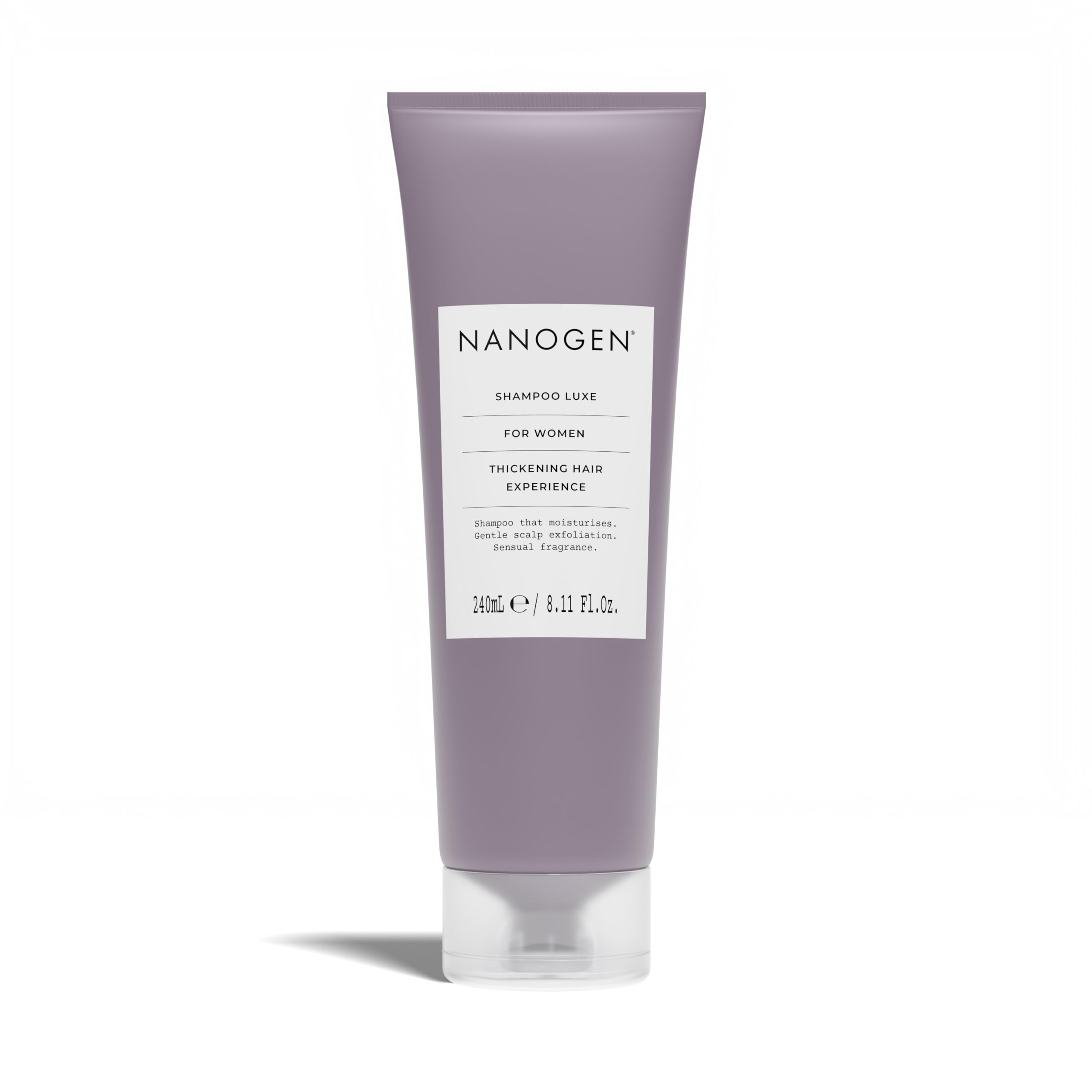 Nanogen 7-in-1 shampoo bottle boosts volume and body