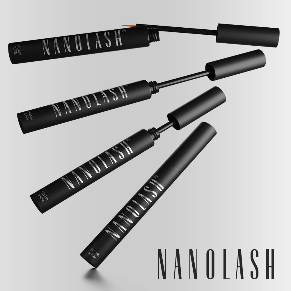 Nanolash ambient product shot supports daily beauty routine.