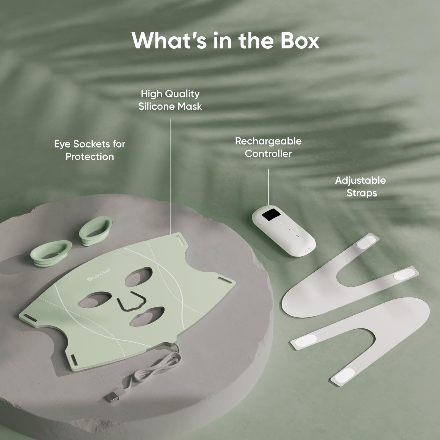 Nanoleaf packaging includes all essentials for immediate setup and use.