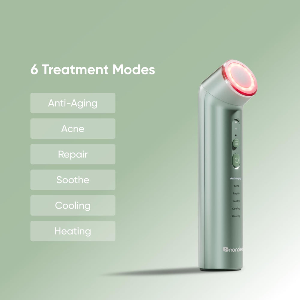 Nanoleaf wand red light circulation improves skin warmth and rejuvenation.
