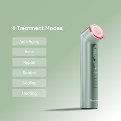 Nanoleaf wand red light circulation improves skin warmth and rejuvenation.