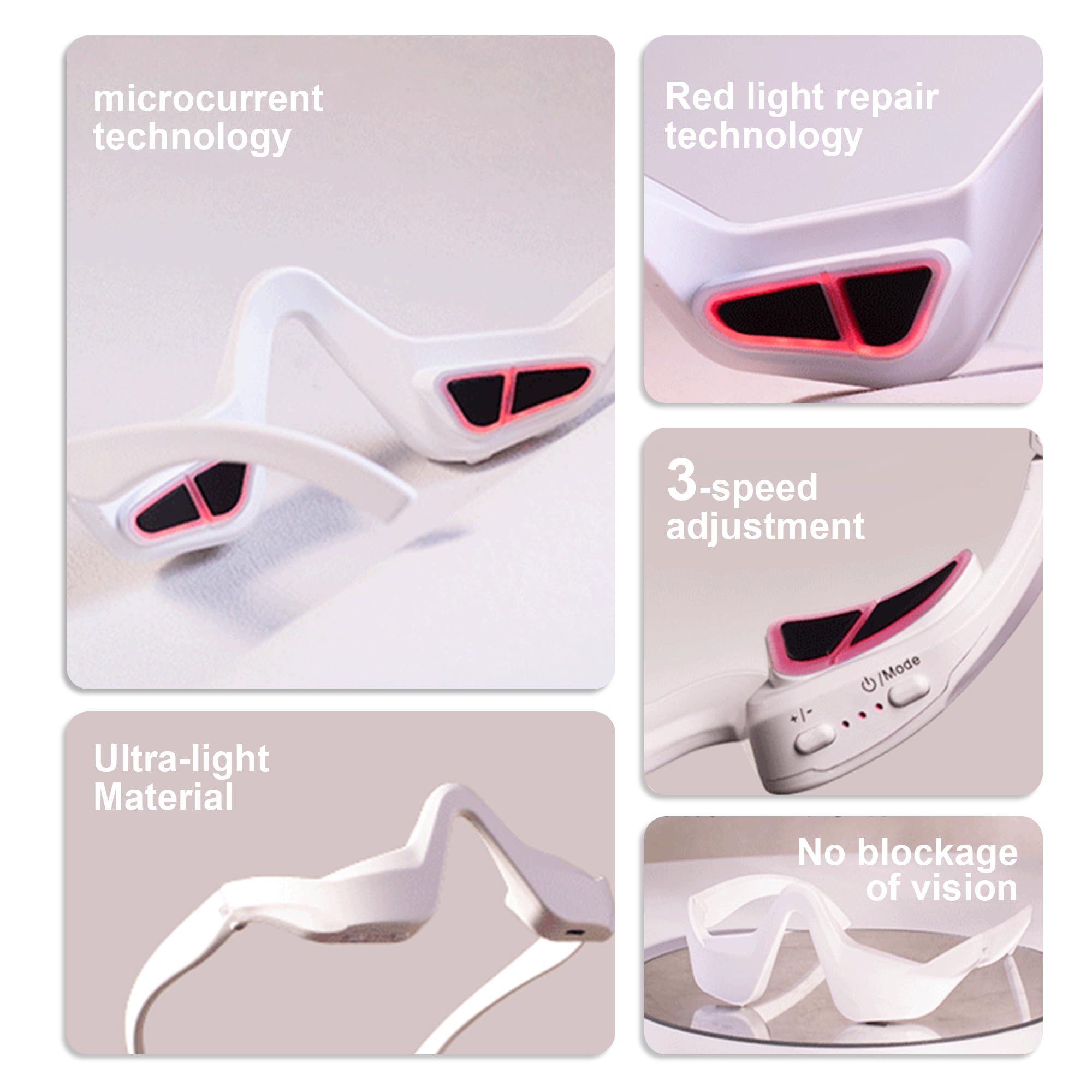 NANSIKE anti fatigue feature helps reduce puffiness during long screen sessions