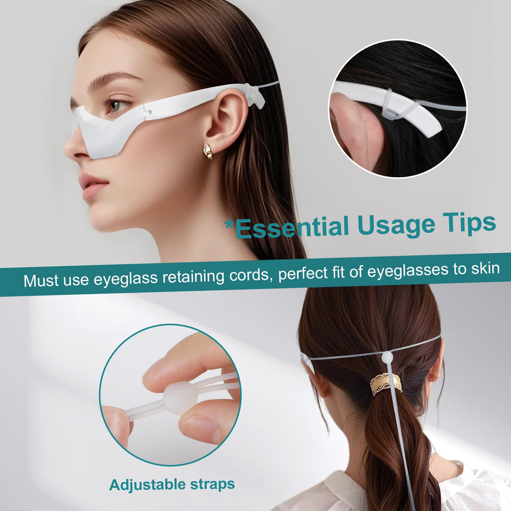 NANSIKE eye massage glasses side controls enabling quick three-speed adjustments