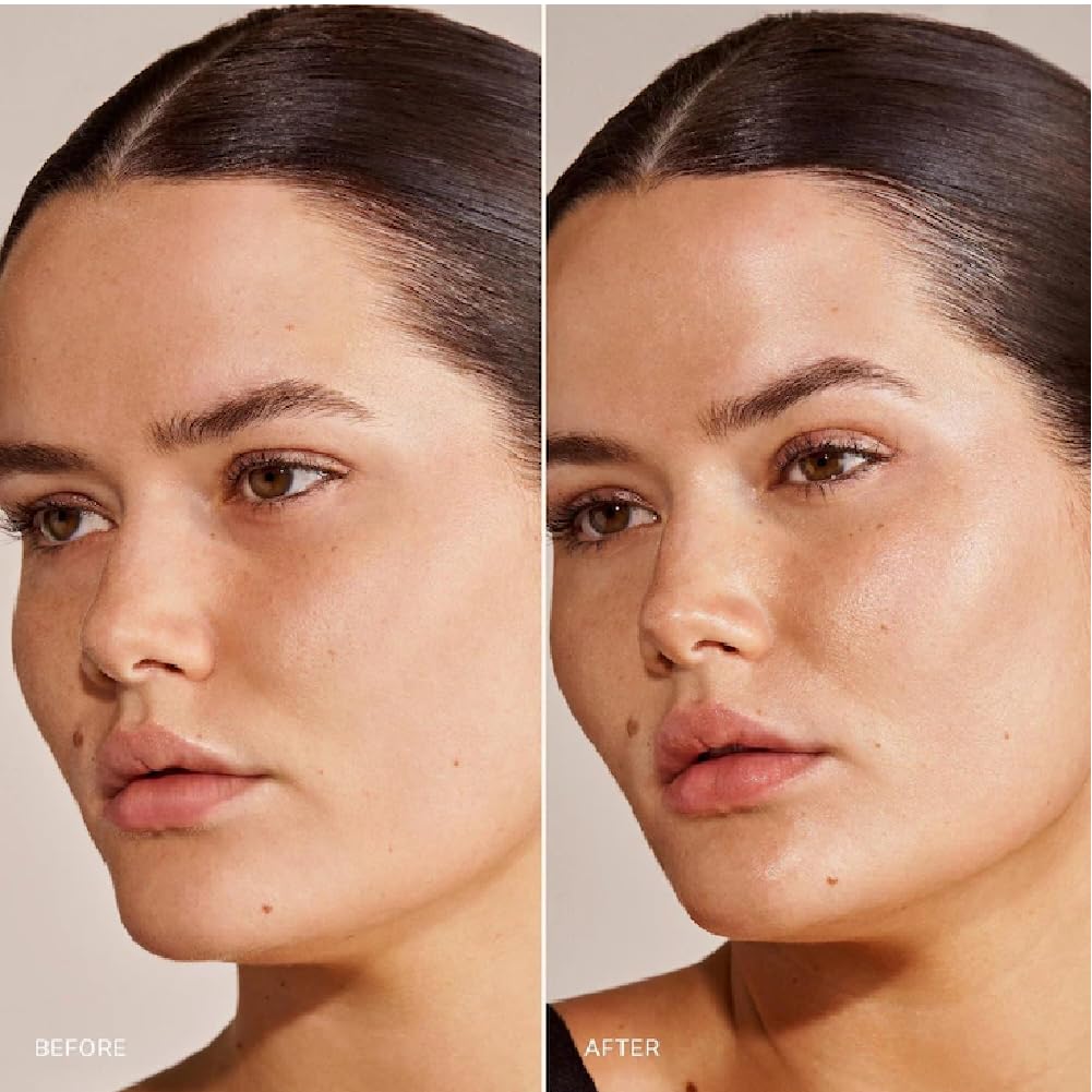 NAPH Great Skin Serum application stroke demonstrating even skin tone and texture.