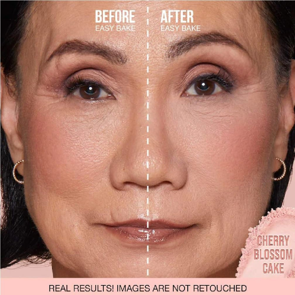 NAPH H.U.D.A E-Bake Cherry Blossom swatch with subtle brightening effect