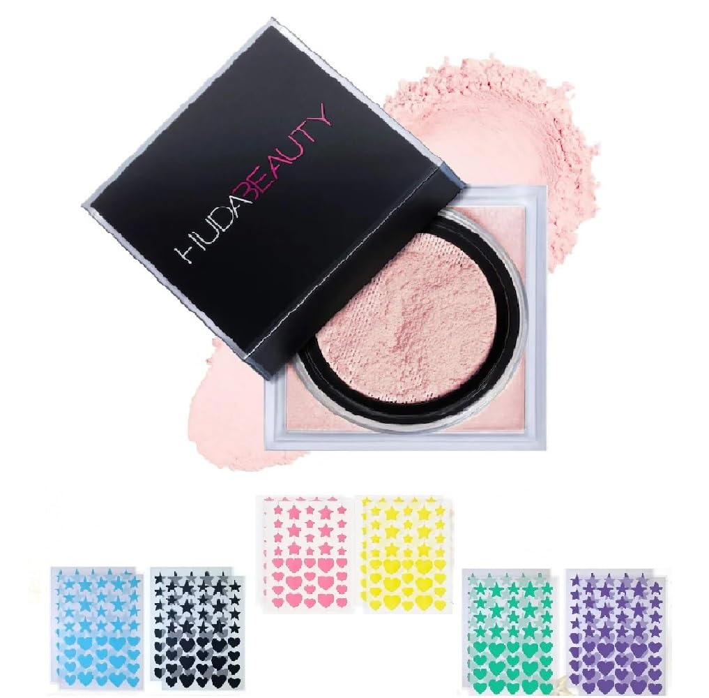 NAPH H.U.D.A E-Bake loose powder Cherry Blossom jar for a lightweight airbrushed finish
