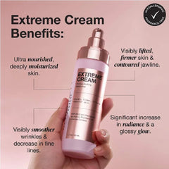 Close-up of NAPH iNNBEAUTY Extreme Cream texture revealing luxurious feel