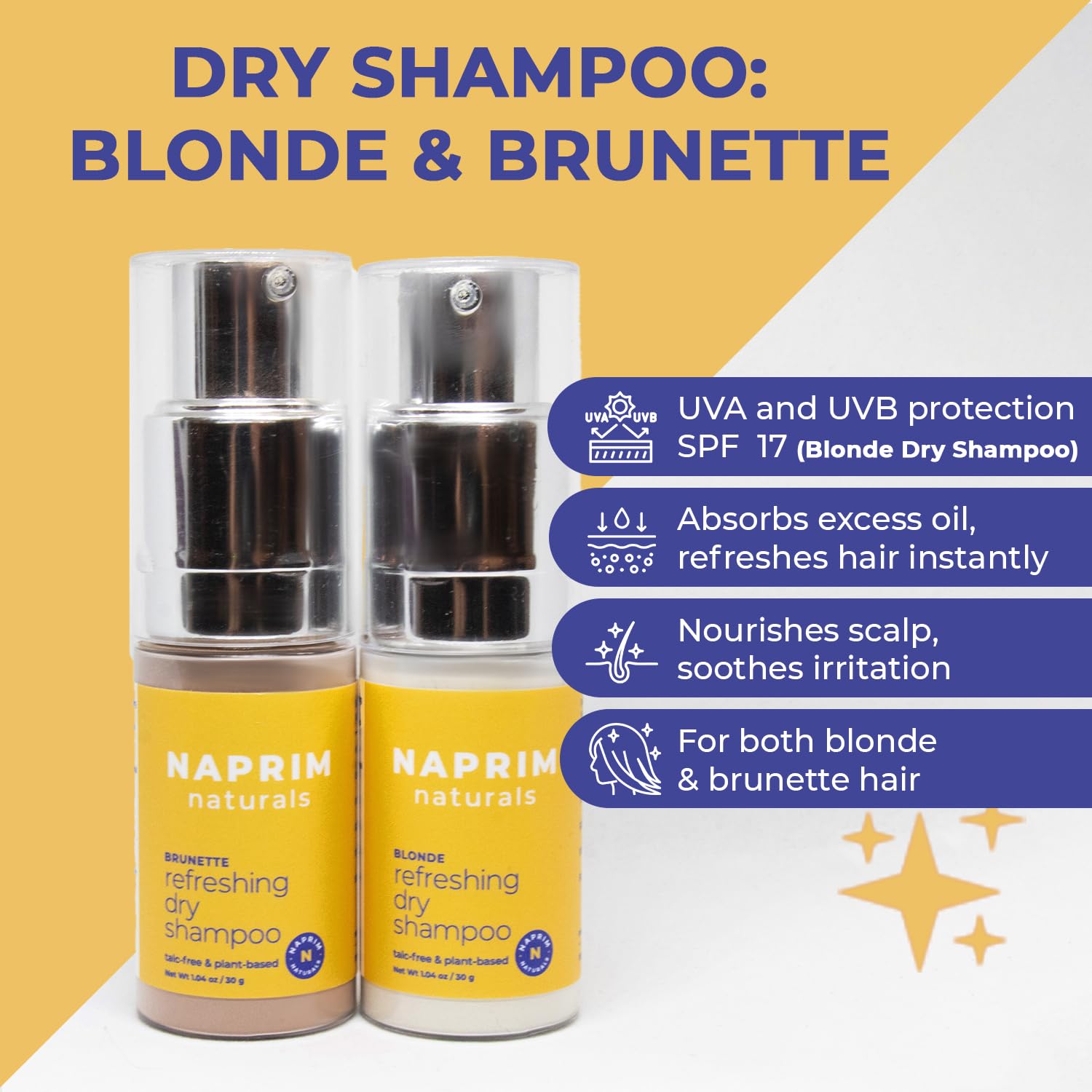Naprim Naturals Non-aerosol pump design delivering mess-free bursts.