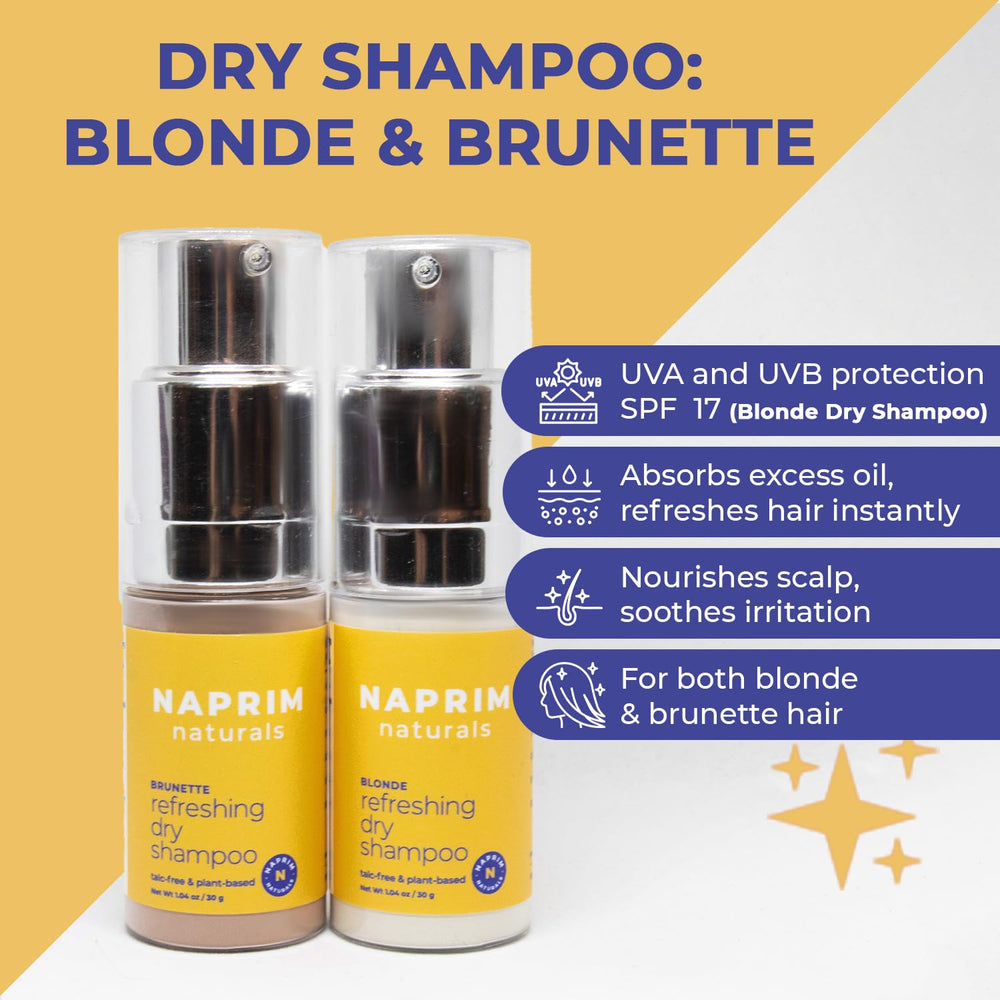 Naprim Naturals Non-aerosol pump design delivering mess-free bursts.