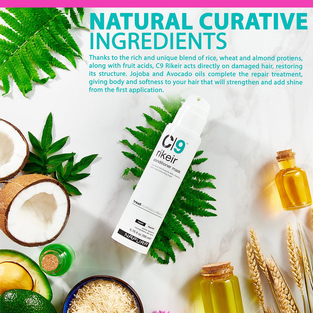 NAPURA C9 detangled smooth finish after mask for easy styling