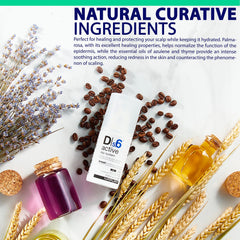 NAPURA D5.6 organic tea tree lavender blend helps balanced scalp.