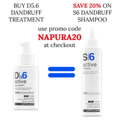 NAPURA D5.6 zinc spray supports healthy scalp balance.