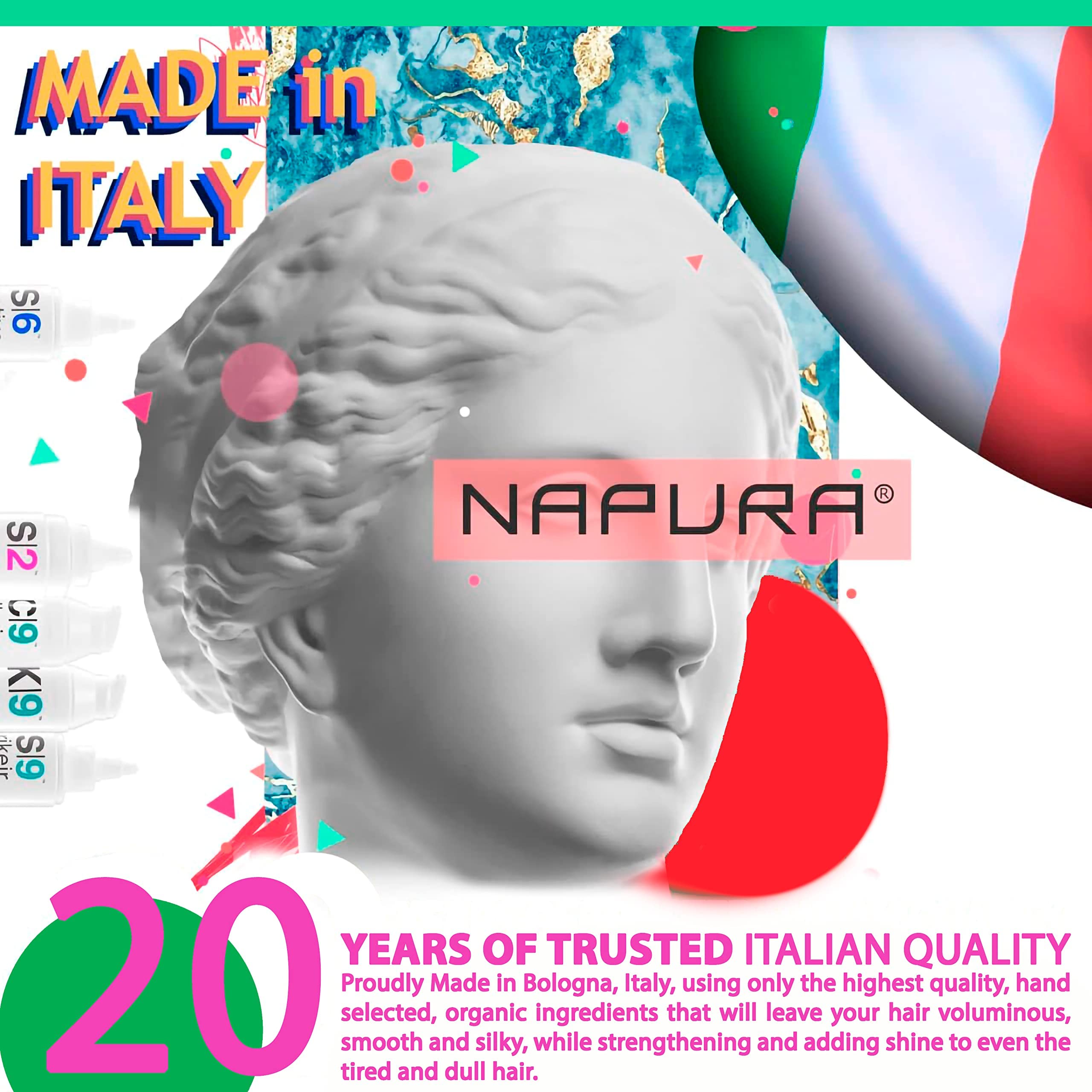 NAPURA S2 bottle shown beside bathroom routine for daily care