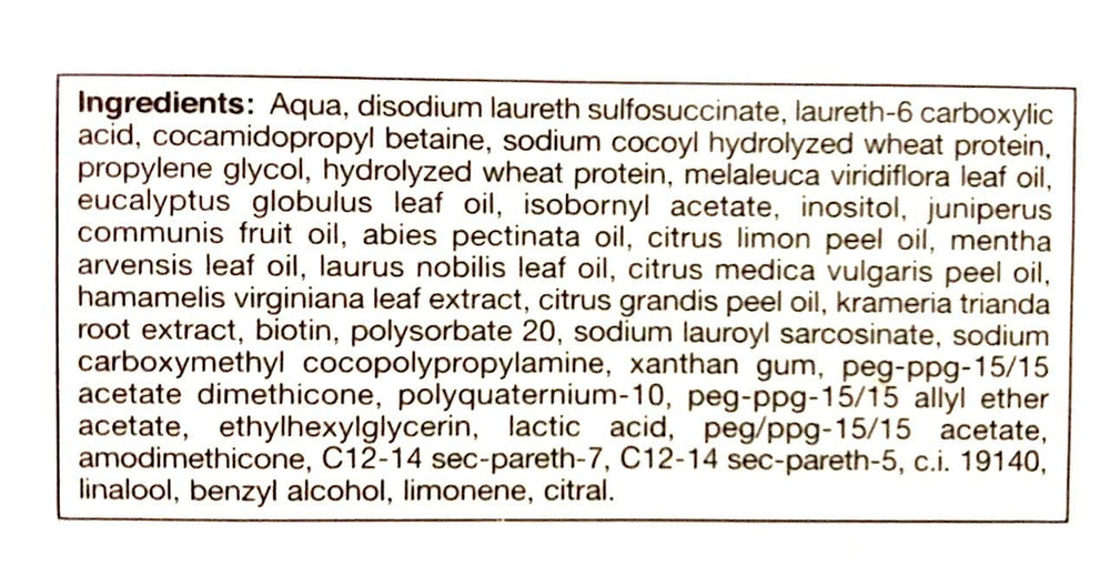 NAPURA S2 Shampoo with eucalyptus oil nourishes scalp and refreshes