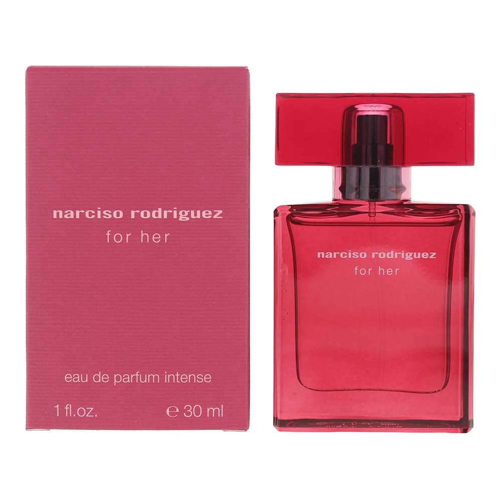 Narciso Rodriguez For Her Intense EDP 1oz spray ideal for evening wear and lasting warmth.