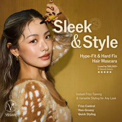 NARKA Hard Fix Hair Mascara dual-brush design enables precise edge control.