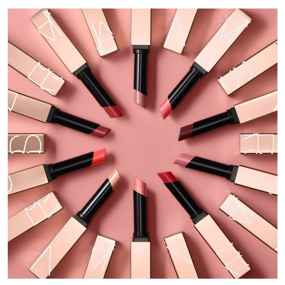 NARS Afterglow Sensual Shine Lipstick Swatch demonstrates versatile color depth.