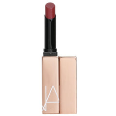 NARS Afterglow Sensual Shine Lipstick Turned On swatch shows luminous color and smooth hydration