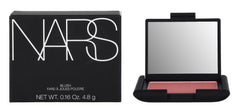 NARS Dolce Vita blush swatch shows sheer color and natural glow.