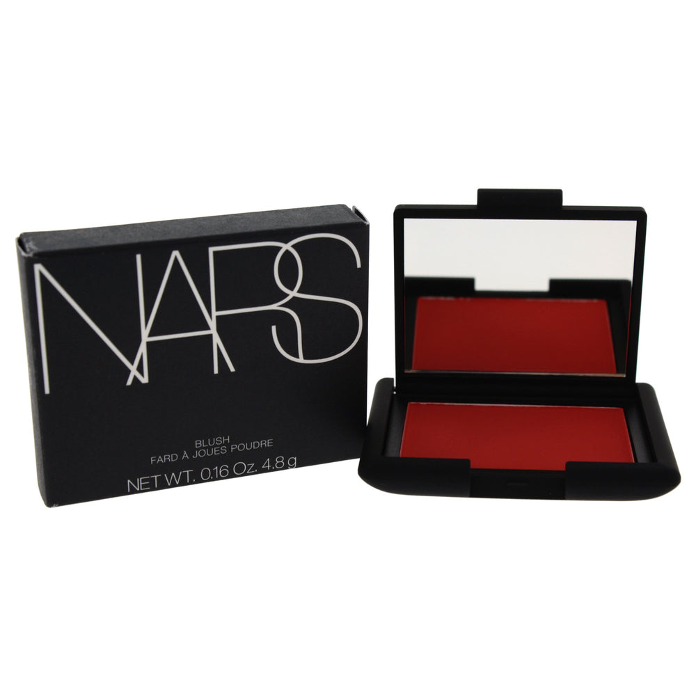 NARS Exhibit A blush compact close-up for buildable, natural-looking color