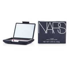 NARS Exhibit A refillable blush compact open for everyday use.