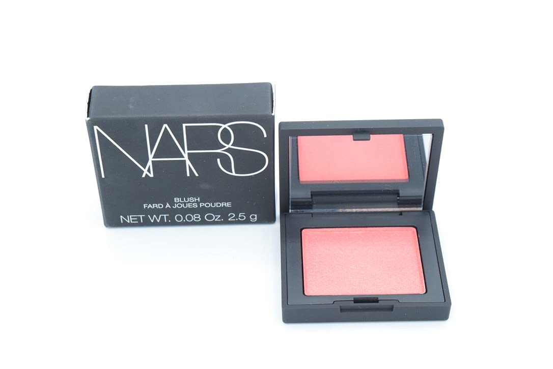 NARS Orgasm X blush texture close-up showing silky swirl for seamless blending.