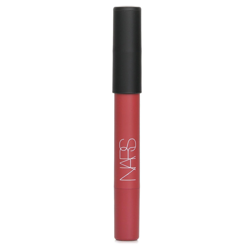 NARS Powermatte Cruella delivers up to 12-hour wear on lips in real-life settings.