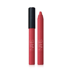 NARS Powermatte Dragon Girl lip pencil swatch with bold, long-lasting matte color