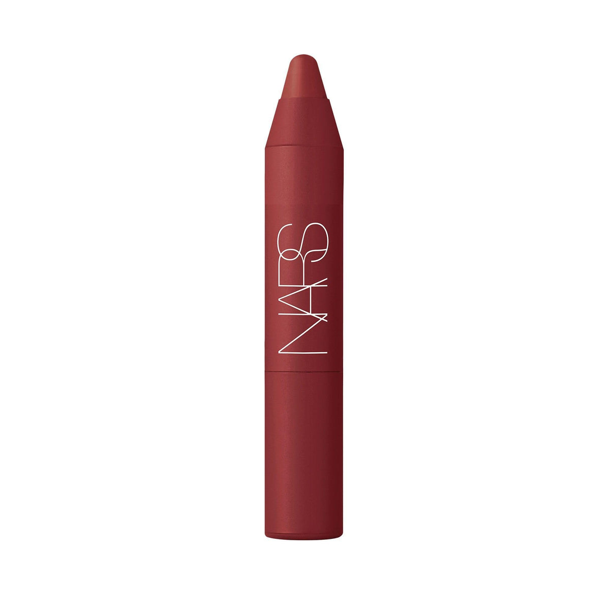 NARS Powermatte Lip Pencil Cruella travel size offers transfer-proof bold red color for all-day wear.