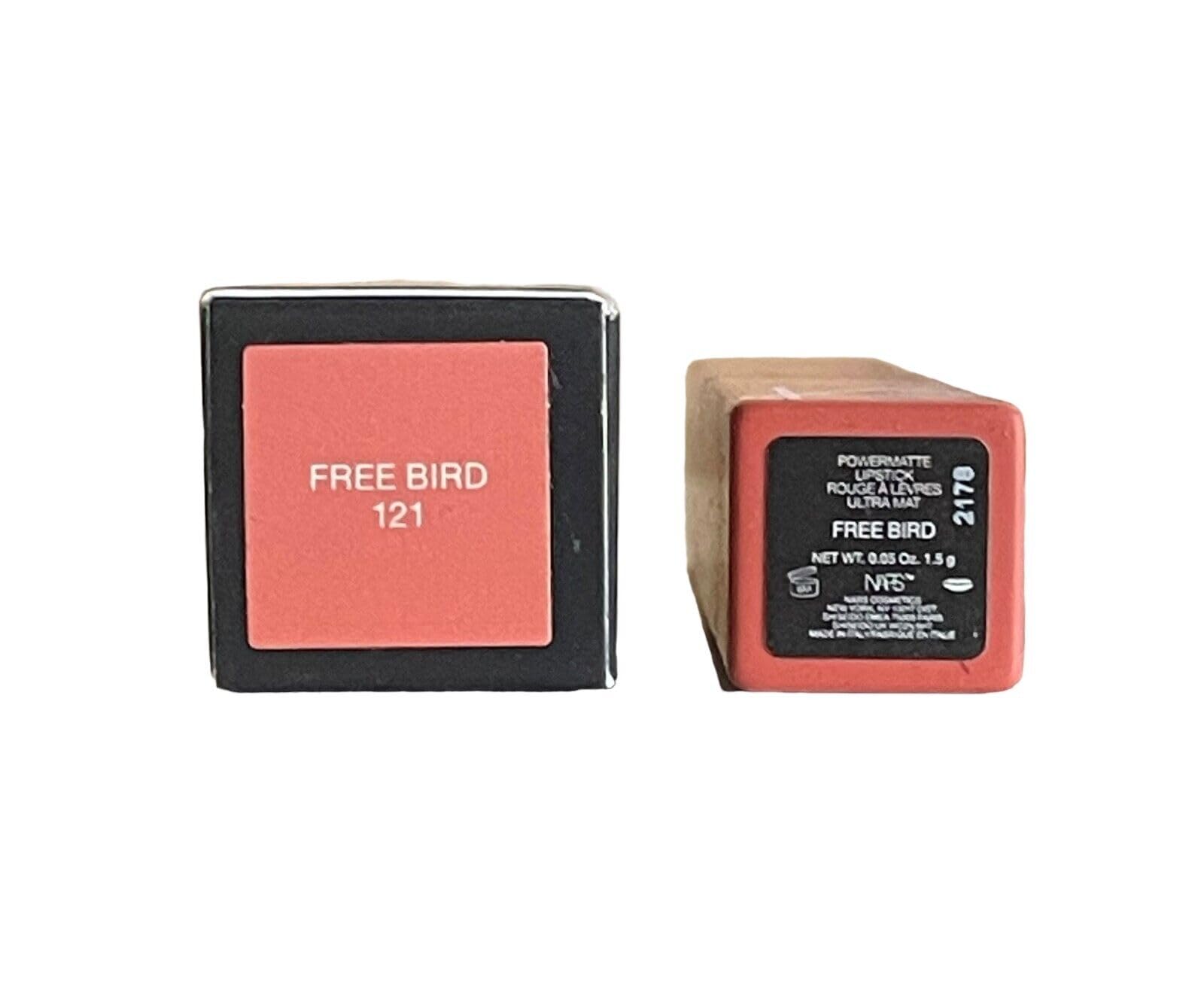 Close-up of lips with NARS Free Bird for transfer-resistant, comfortable all-day wear.