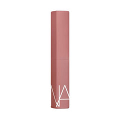 NARS Powermatte Lipstick Sweet Disposition 100 on lips with long-lasting color