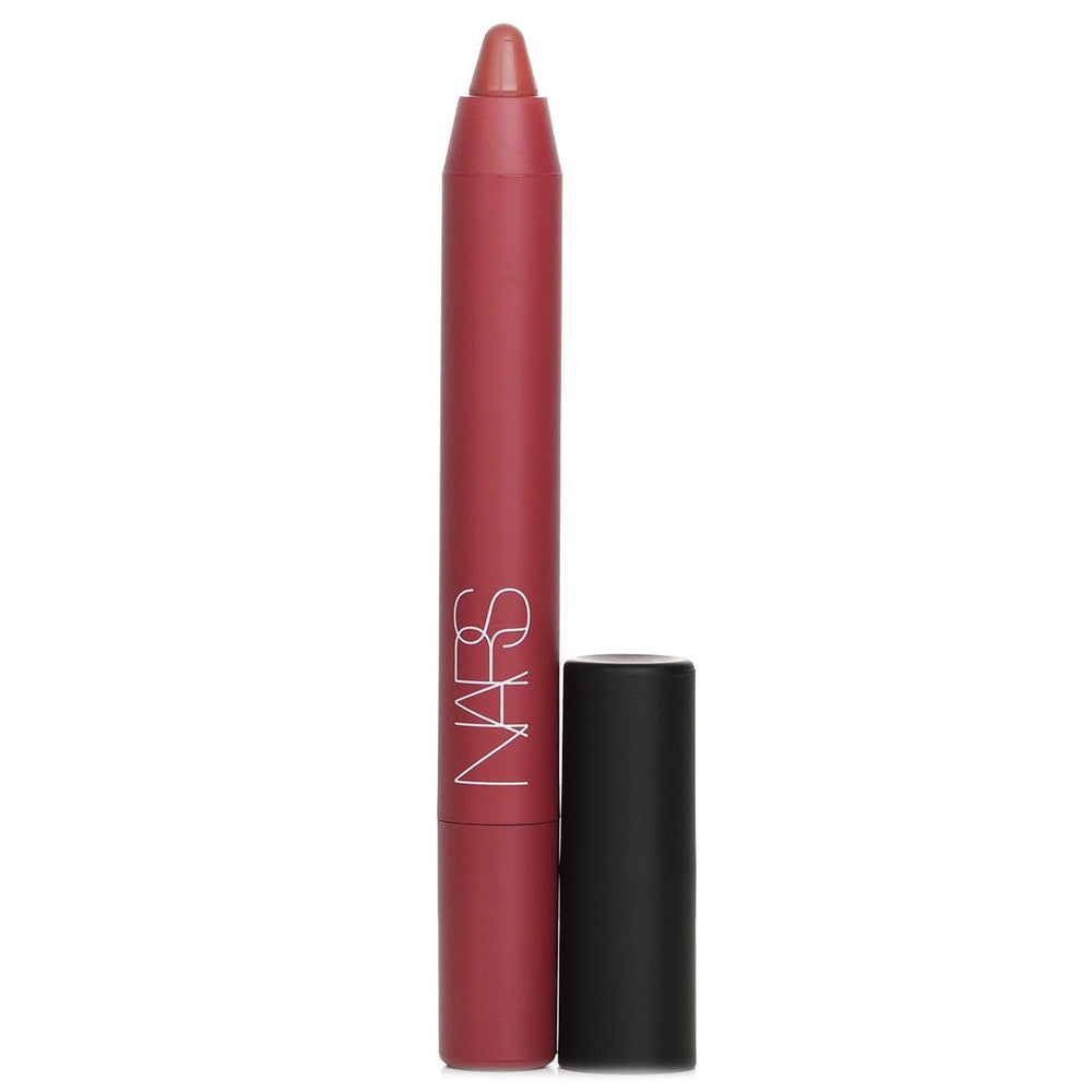 NARS Powermatte long-wear pigment shown on lips over time