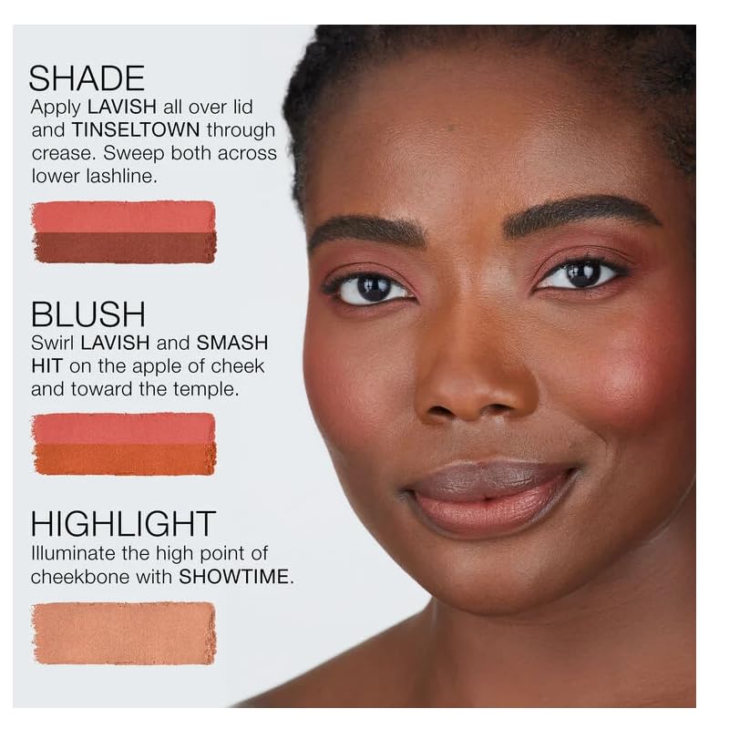 NARS Pure Luxury Palette II Tinsel Town shade adds warm terracotta tones to lids and cheeks