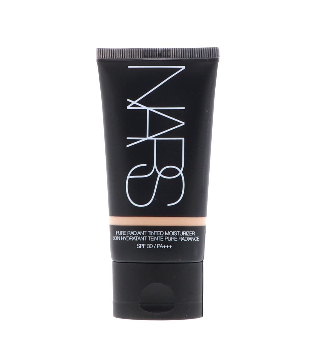 Close-up of NARS tinted moisturizer nozzle dispensing evenly