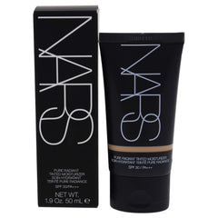 NARS Pure Radiant Tinted Moisturizer Alaska bottle showing sheer color and SPF 30 protection.