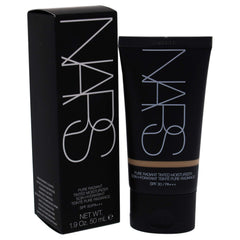 NARS Pure Radiant Tinted Moisturizer texture close-up highlights oil-free formula.