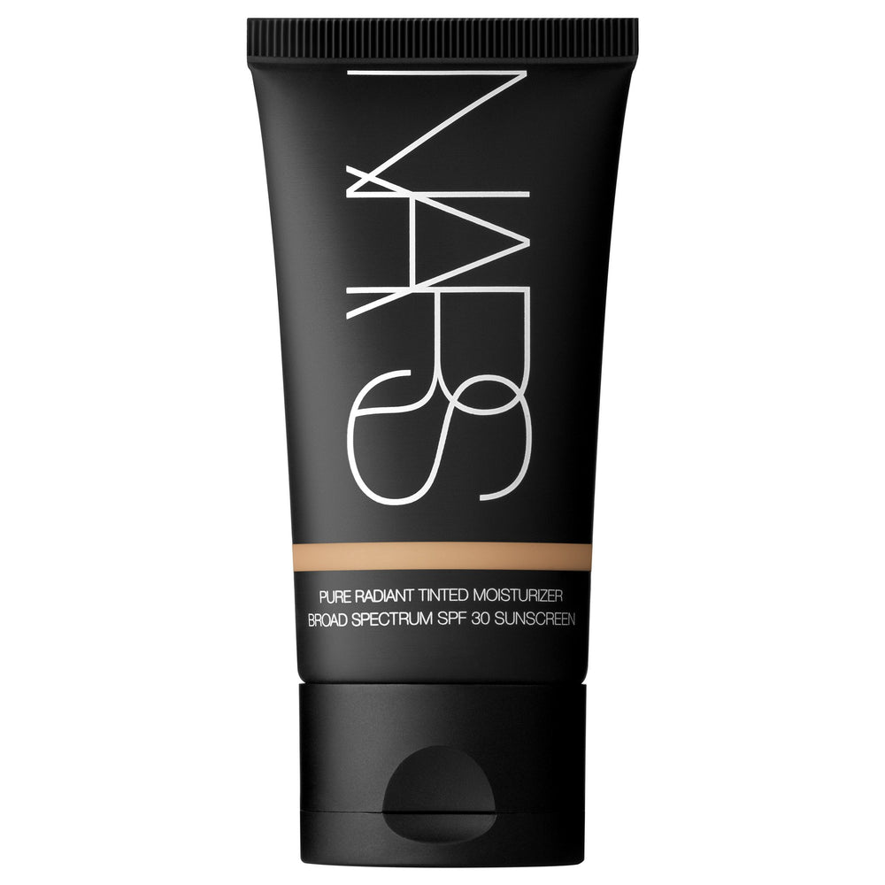 NARS Pure Radiant Tinted Moisturizer SPF 30 bottle showing natural tint and sun protection