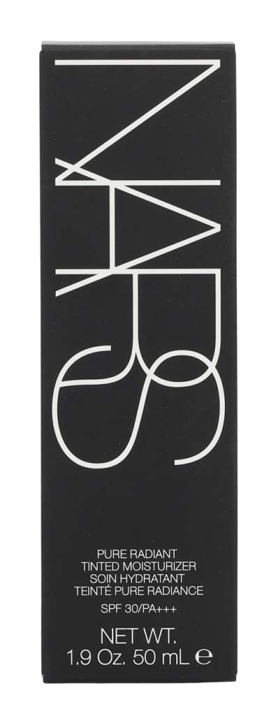NARS Pure Radiant Tinted Moisturizer application shows smooth blending.