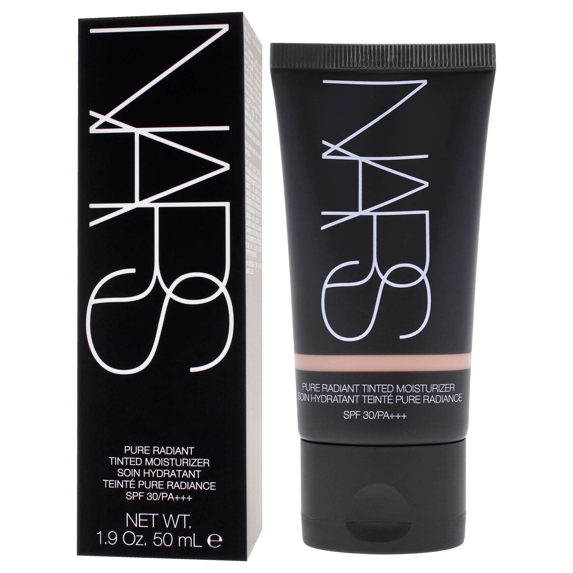 NARS Pure Radiant Tinted Moisturizer shade M1.5 Cuzco swatch showing color match