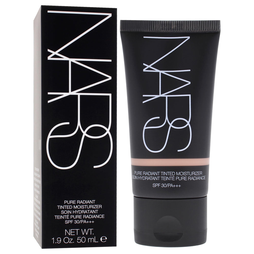 NARS Pure Radiant Tinted Moisturizer on skin with subtle glow and SPF 30 protection