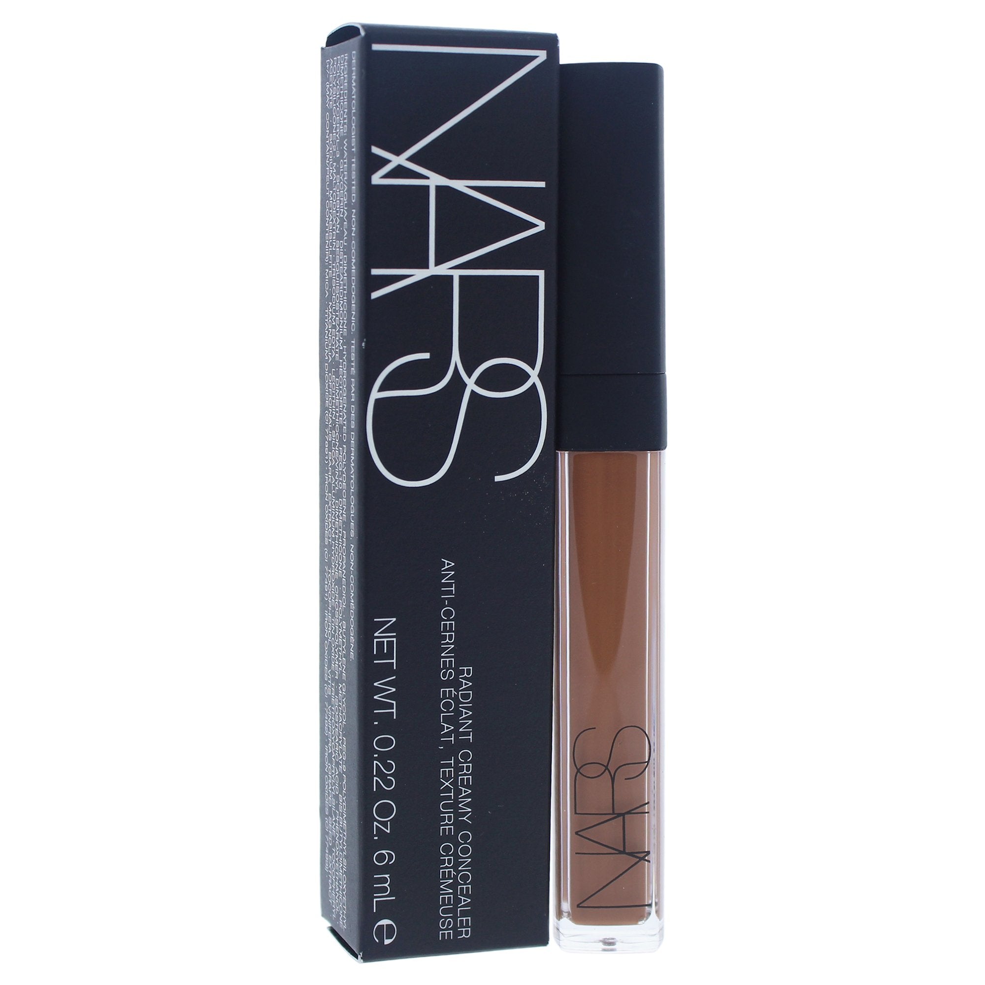 NARS Radiant Creamy Concealer Caf bottle shows luminous texture and smooth finish.