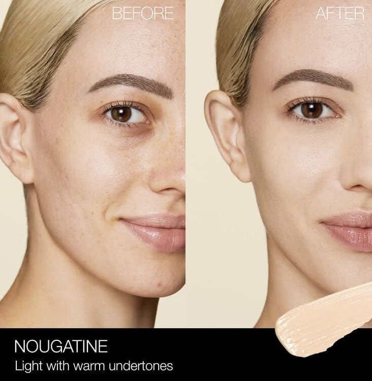 Teinte Nougatine du correcteur NARS, rendu naturel sur le teint.