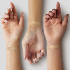 NARS Sheer Glow Foundation Punjab/Medium swatch showing buildable coverage and natural glow