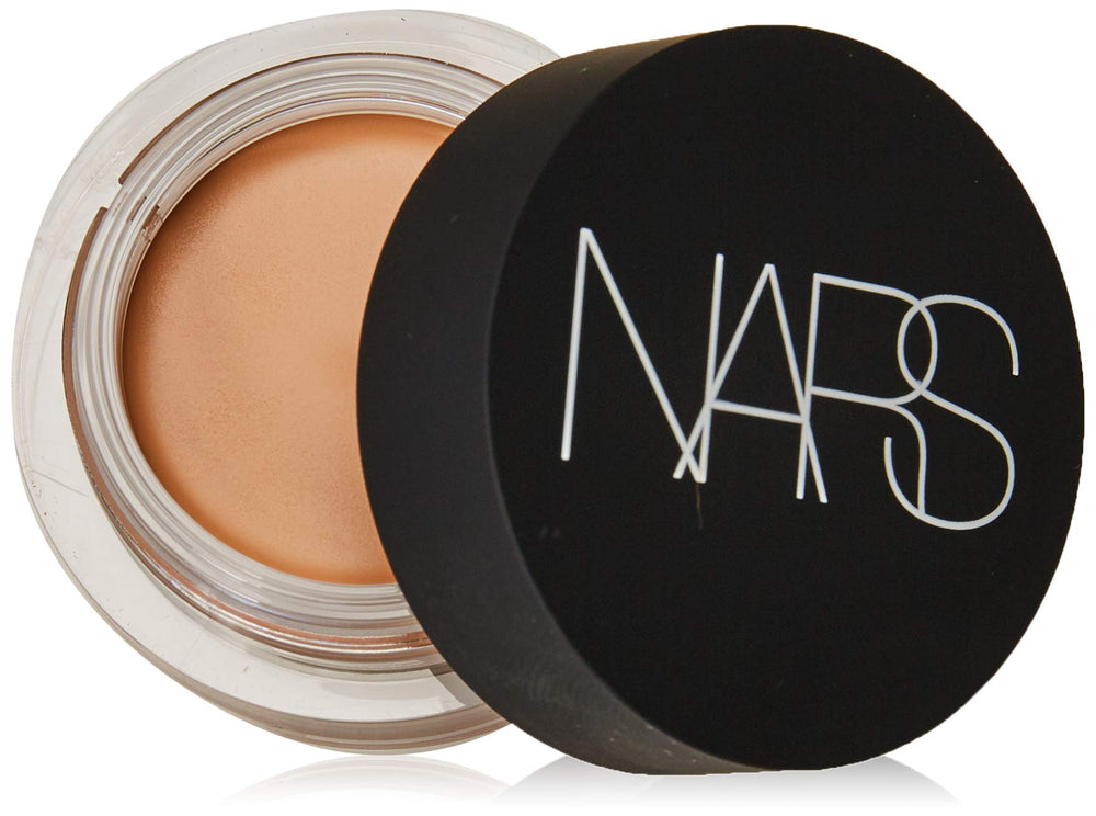 NARS Soft Matte Complete Concealer Cannelle packaging close-up for premium look and feel.
