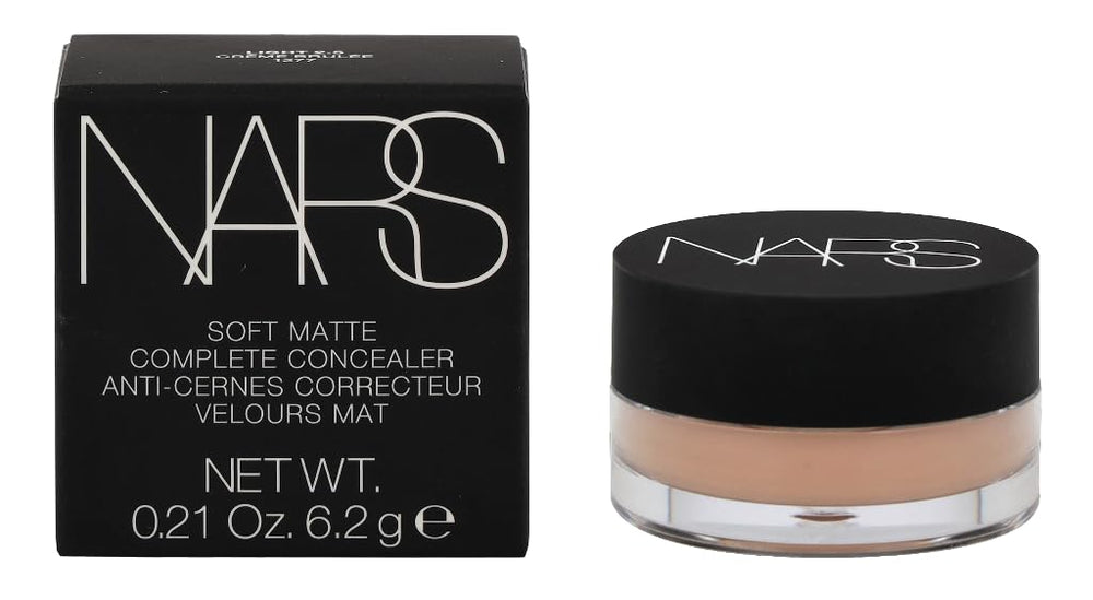 NARS Soft Matte Complete Concealer Creme Brulee compact for on-the-go coverage