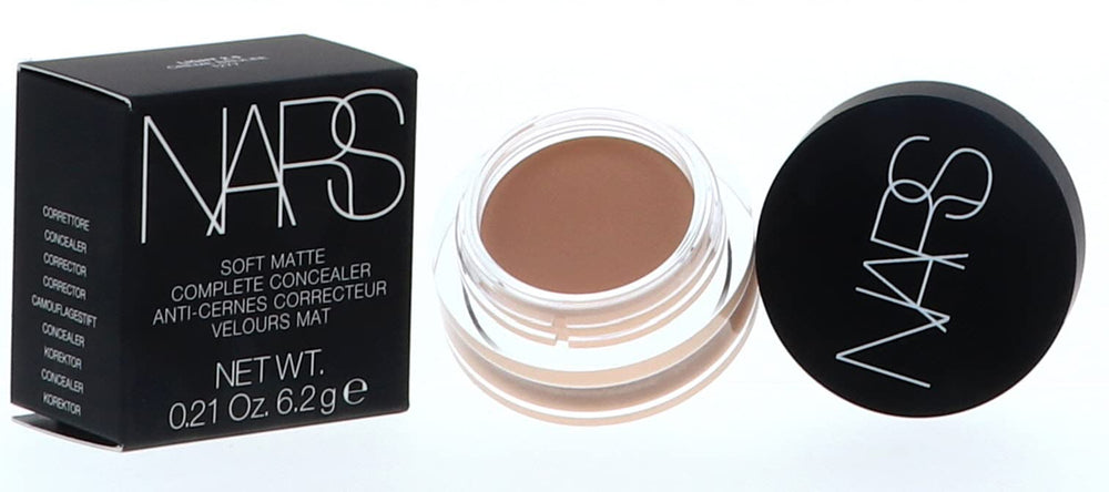 NARS Soft Matte Complete Concealer Creme Brulee under-eye application for brightening